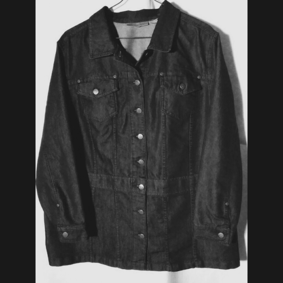 ladies longer length denim jacket